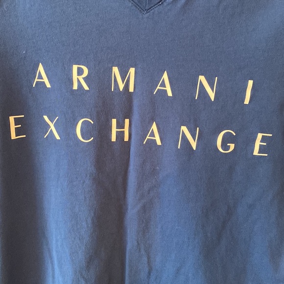 Armani exchange blue t-shirt size medium - Picture 5 of 6
